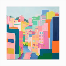 Abstract Travel Collection Tokyo Japan 3 Canvas Print