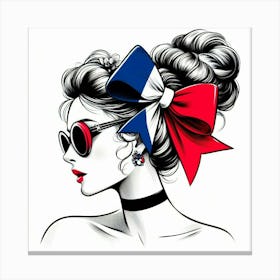 French girl 2 Canvas Print