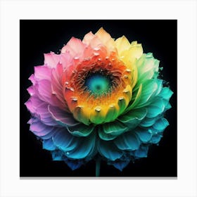 Rainbow Flower 1 Canvas Print