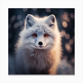 Fox In The Snow 7 Canvas Print