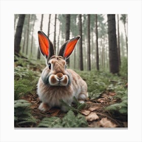 Rabbit In The Forest 15 Canvas Print