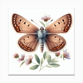 Butterfly of Thymelicus sylvestris 2 Canvas Print