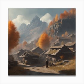 Autumn Village 43 Canvas Print