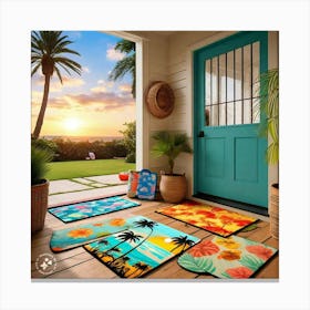 Door Mats Canvas Print