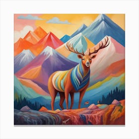 A deer inspired by nature Canvas Print