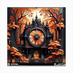 Clock Of The Forest 1 Canvas Print