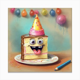 Birthday Cake 15 Canvas Print