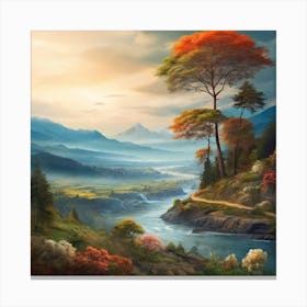 Landscape Painting 4 Canvas Print