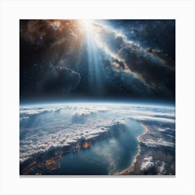 Earth From Space Canvas Print