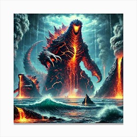 New Kaiju Deep Ocean Volcanoes 1 Canvas Print