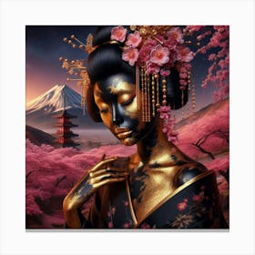 Geisha 214 Canvas Print