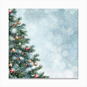 Christmas Inspired Banner Texture With Snowy Bac 1718395075 3 Canvas Print