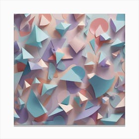 Abstract Paper Art Canvas Print