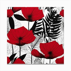 Red Poppies Canvas Print