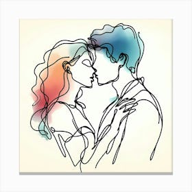 Creative Love And Relationship Illustration 139 Canvas Print