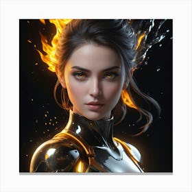 Fire Girl Canvas Print