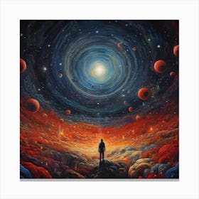 Man In Space 1 Canvas Print