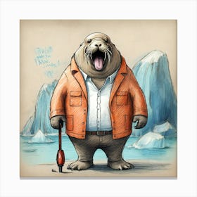 Walrus 18 Canvas Print