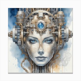 Steampunk Woman Canvas Print