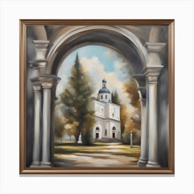 Church In The Woods Canvas Print