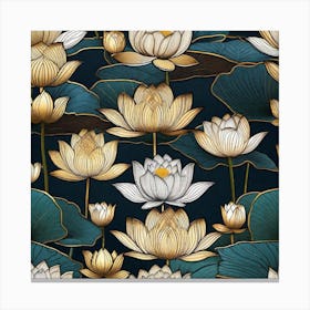 Lotus Flower Wallpaper 7 Canvas Print