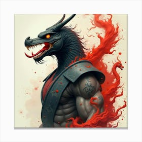 Mortal Kombat Ninja Fighter Concept Art (15) Canvas Print