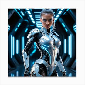 Futuristic Woman 38 Canvas Print