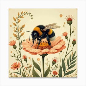 William Morris Bee Vintage Art Print (7) Canvas Print