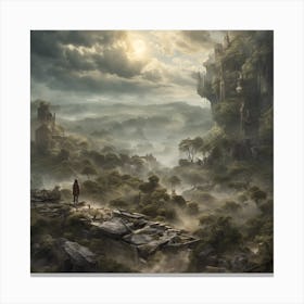 Fantasy Landscape Painting Canvas Print