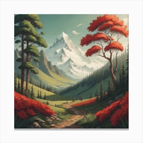 Mountain Landscape Canvas Print