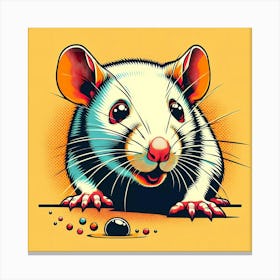 Pop Rat 4 Canvas Print