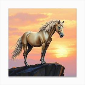 Sunset Horse 45 Canvas Print