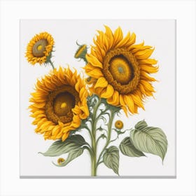 Sunflowers myluckycharm5 Canvas Print