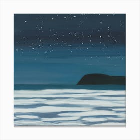 Landscape A Starry Night Canvas Print