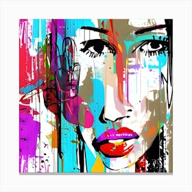 Abstract Abstract Of A Woman Canvas Print