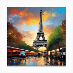 Paris Eiffel Tower 40 Canvas Print