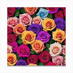 Colorful Roses 20 Canvas Print