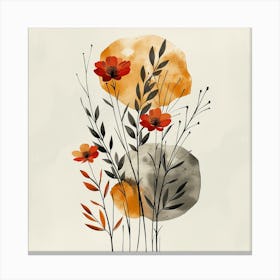 Watercolor Flower Painting Canvas Print