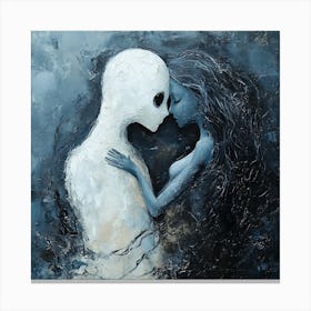 Abstract Ghostly Love Canvas Print