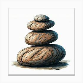 Stack Of Rocks 2 Canvas Print