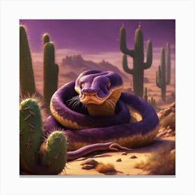 Snake In The Desert Canvas Print