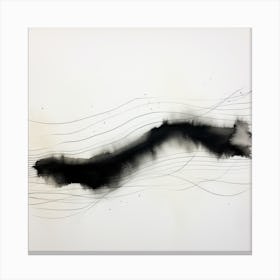 Black Minimalist Forms 1 Canvas Print