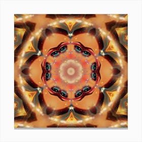 Abstract Psychedelic Mandala Canvas Print