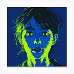 Girl With Blue Eyes 6 Canvas Print