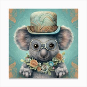 Koala In Top Hat Lienzos