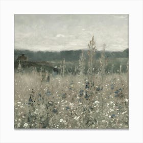 Field Of Wild Flowers Canvas Print