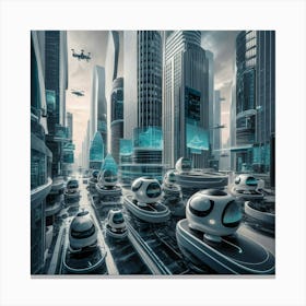 Futuristic City 2 Canvas Print