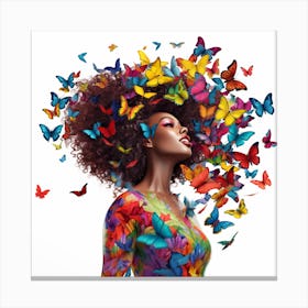 Butterfly Woman 3 Canvas Print