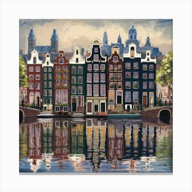 Amsterdam Houses Canvas Print