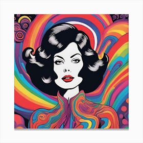 Psychedelic Woman Canvas Print